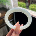 细糯种无色白月光圆条 54圈 天然缅甸A货翡翠（yc703277）