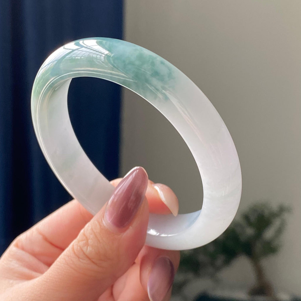 细糯种飘花平安镯手镯（57圈）（yc195379）