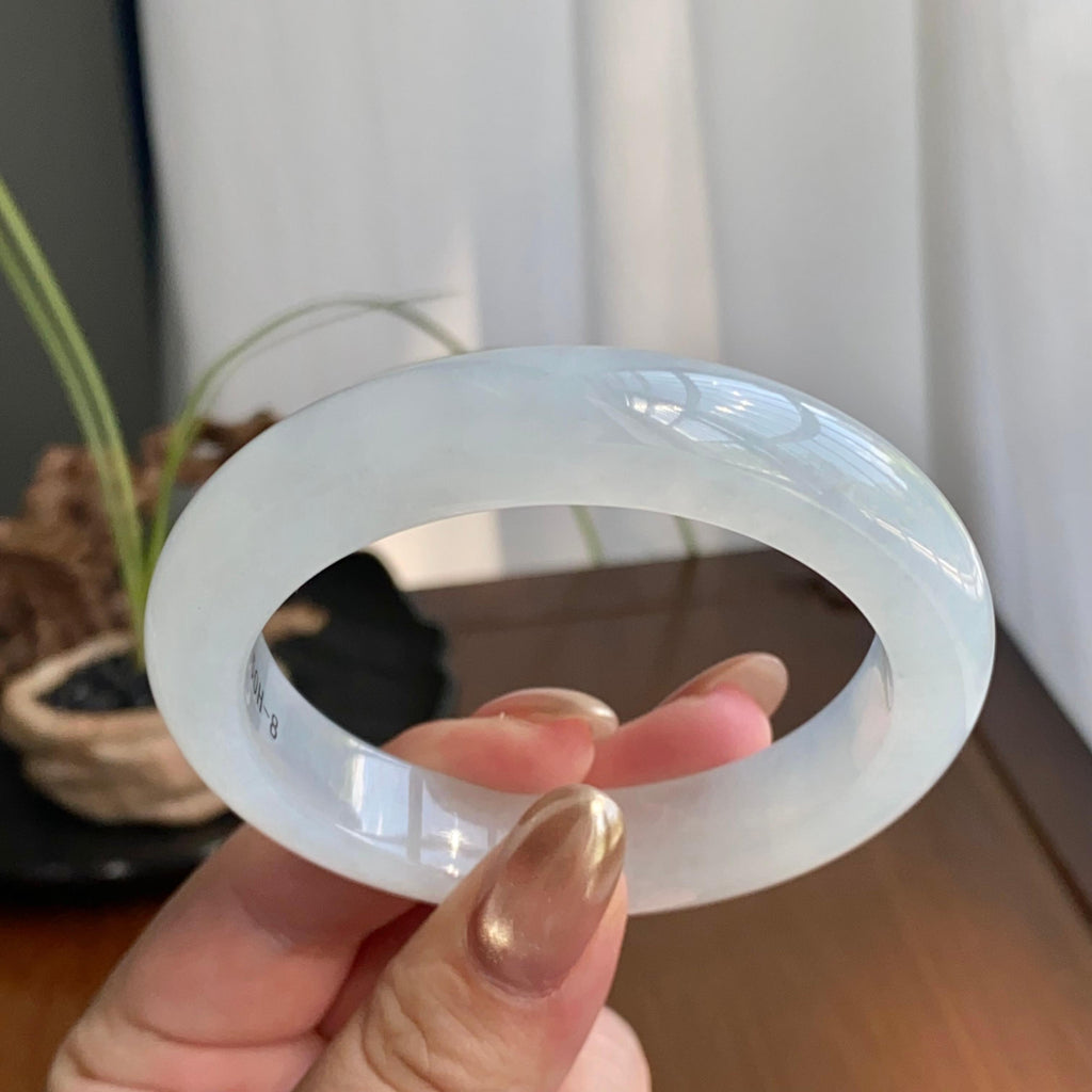 冰种白月光平安镯（54圈）（yc259087）