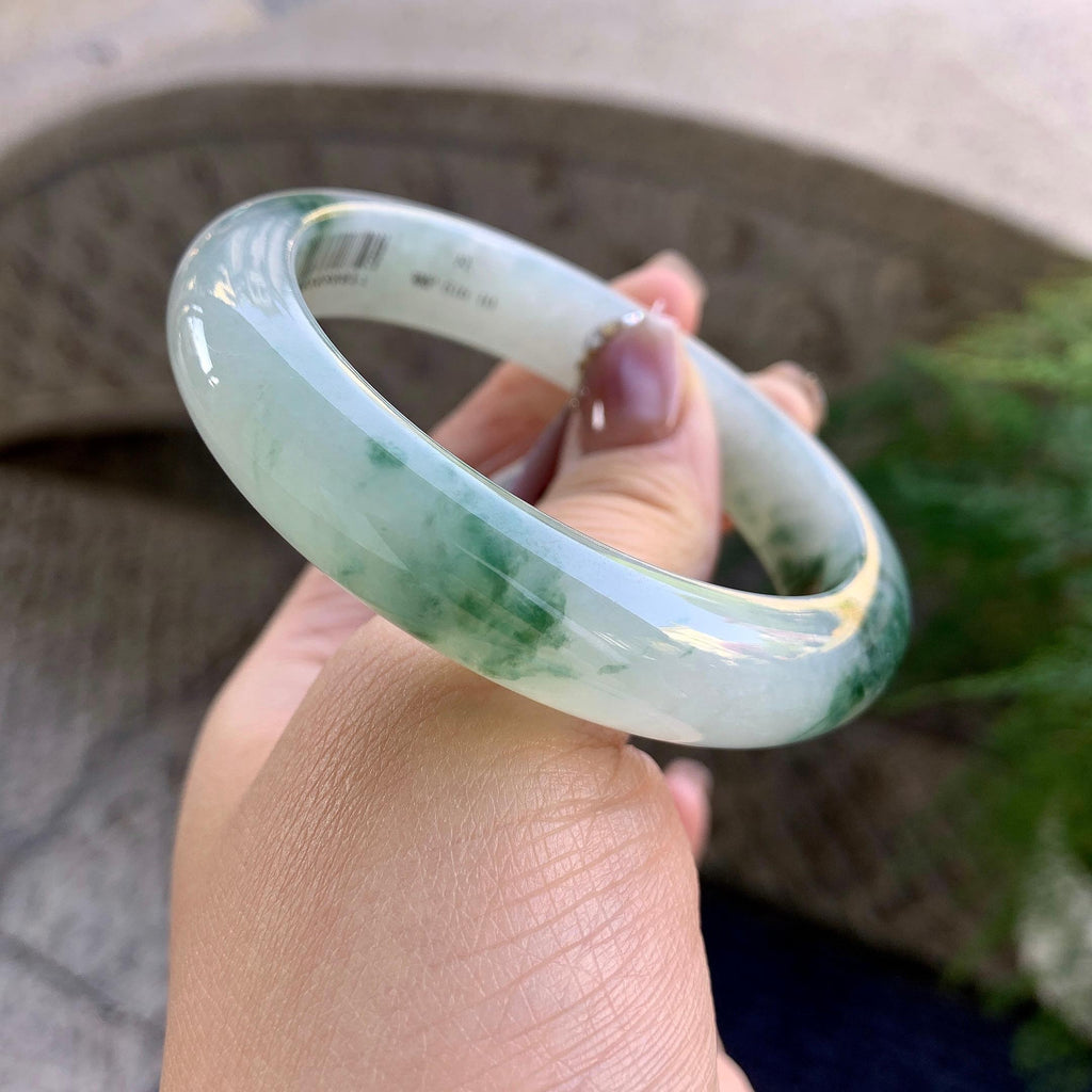 细糯种飘花平安镯（57mm）（yc275320）