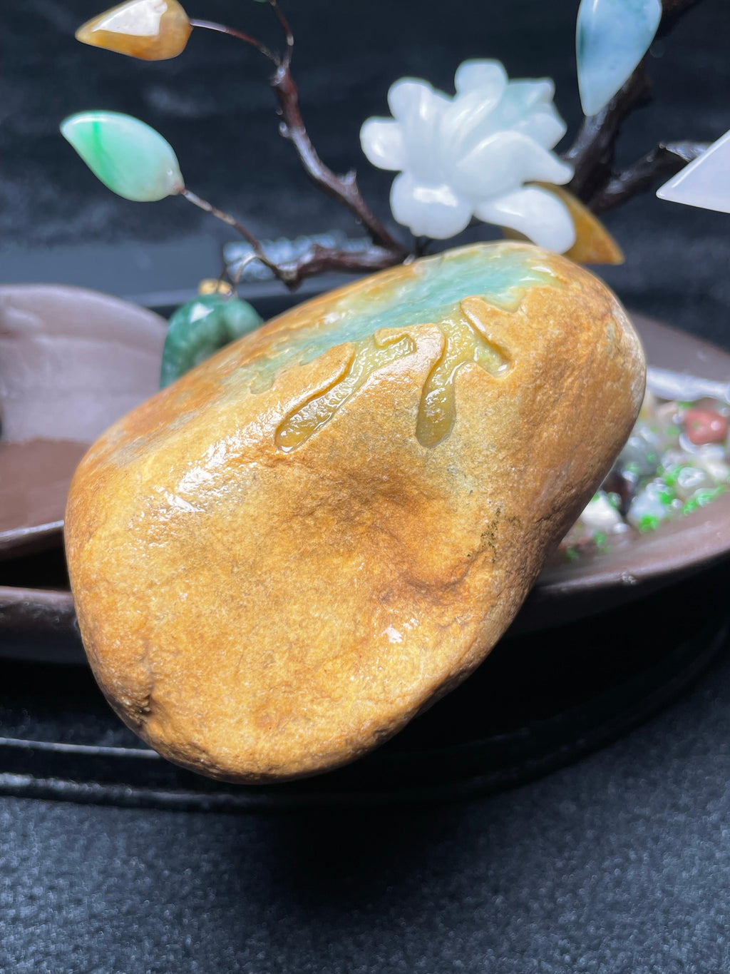 大马坎开窗冰晴黄翡（yc535183）
