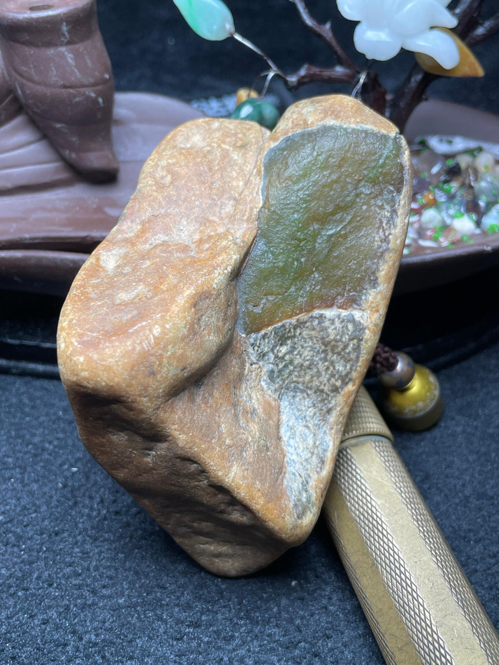 大马坎开窗冰黄加绿（yc695223）