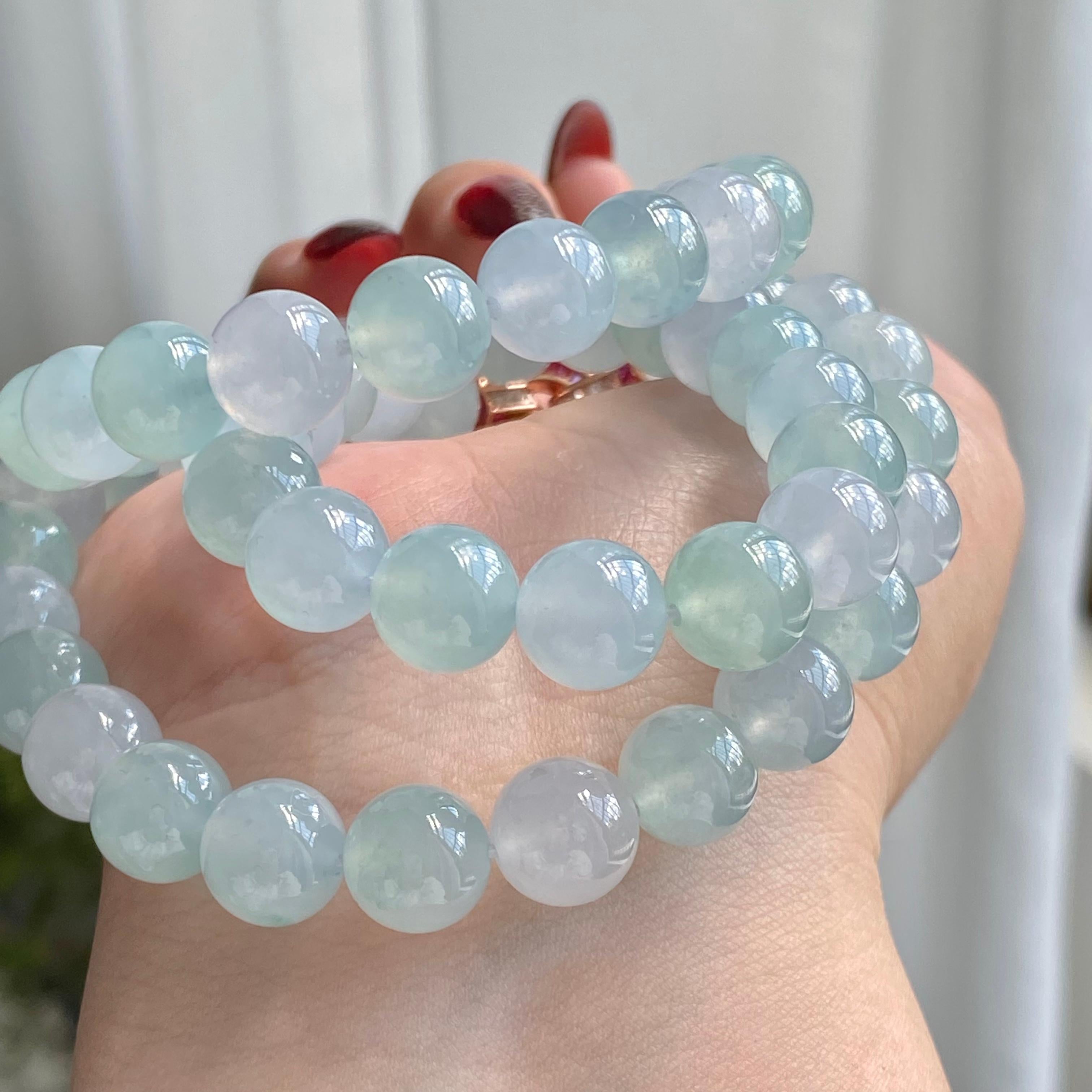 冰种双彩珠链（60颗）（yc213892）