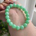 细糯种满绿单圈手串（yc201860）