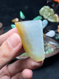 冰底黄翡挂件料（yc698201）