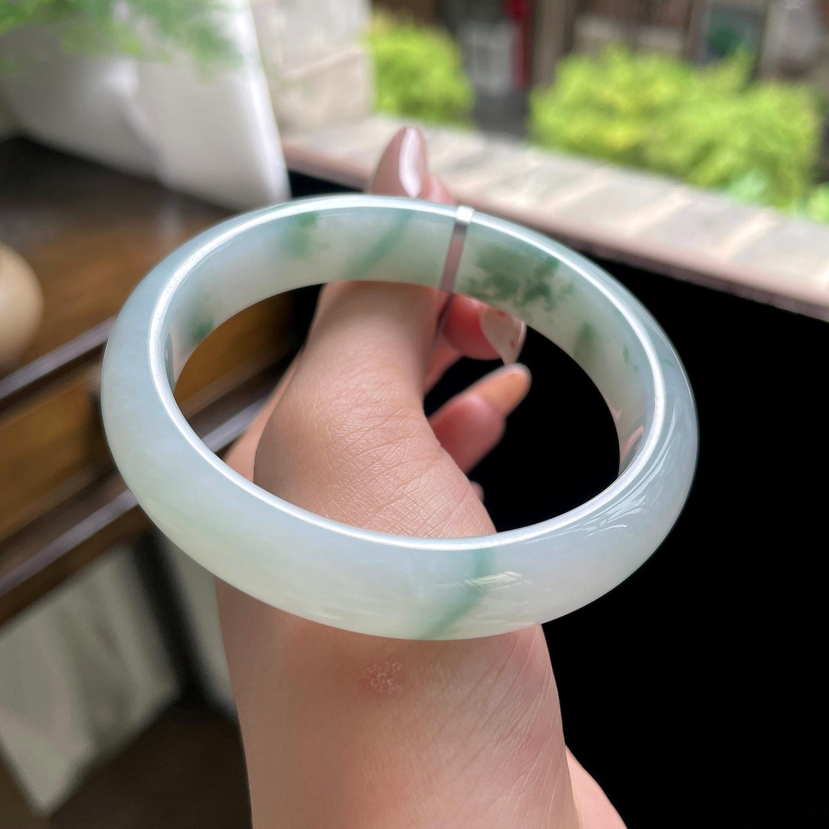 细糯种飘花贵妃 56圈 天然缅甸A货翡翠（yc703295）