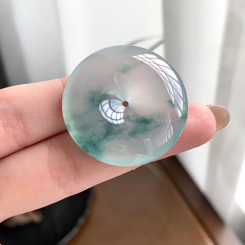 冰种飘花平安扣吊坠（yc262770）