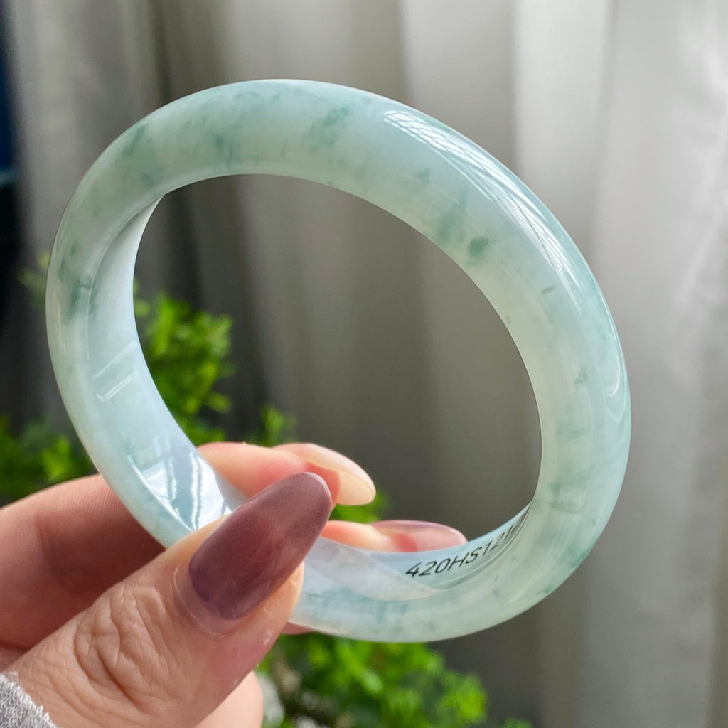 细糯种飘花平安镯（56圈）（yc202565）