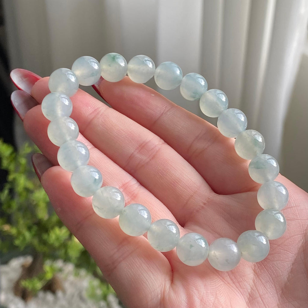 冰种飘花单圈手串（22颗）（yc213186）