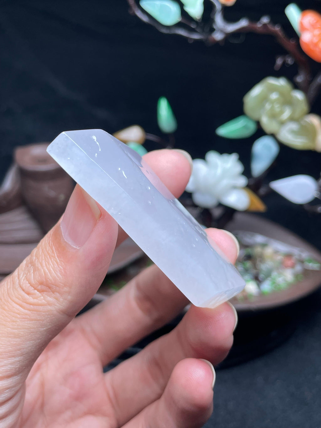 冰种春彩飘牌子料（yc530030）