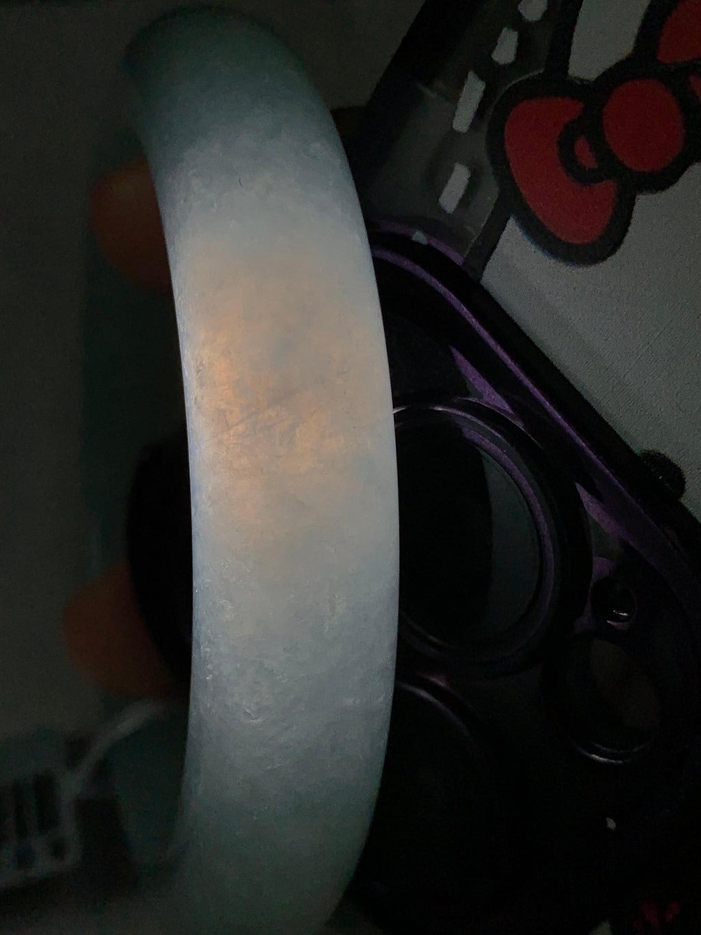 糯冰种晴水平安镯（54.3mm）（yc273592）