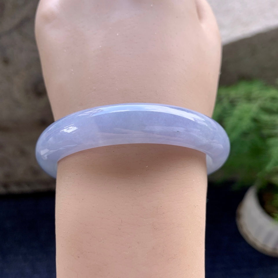 糯冰种紫罗兰贵妃手镯（55mm）（yc089907）