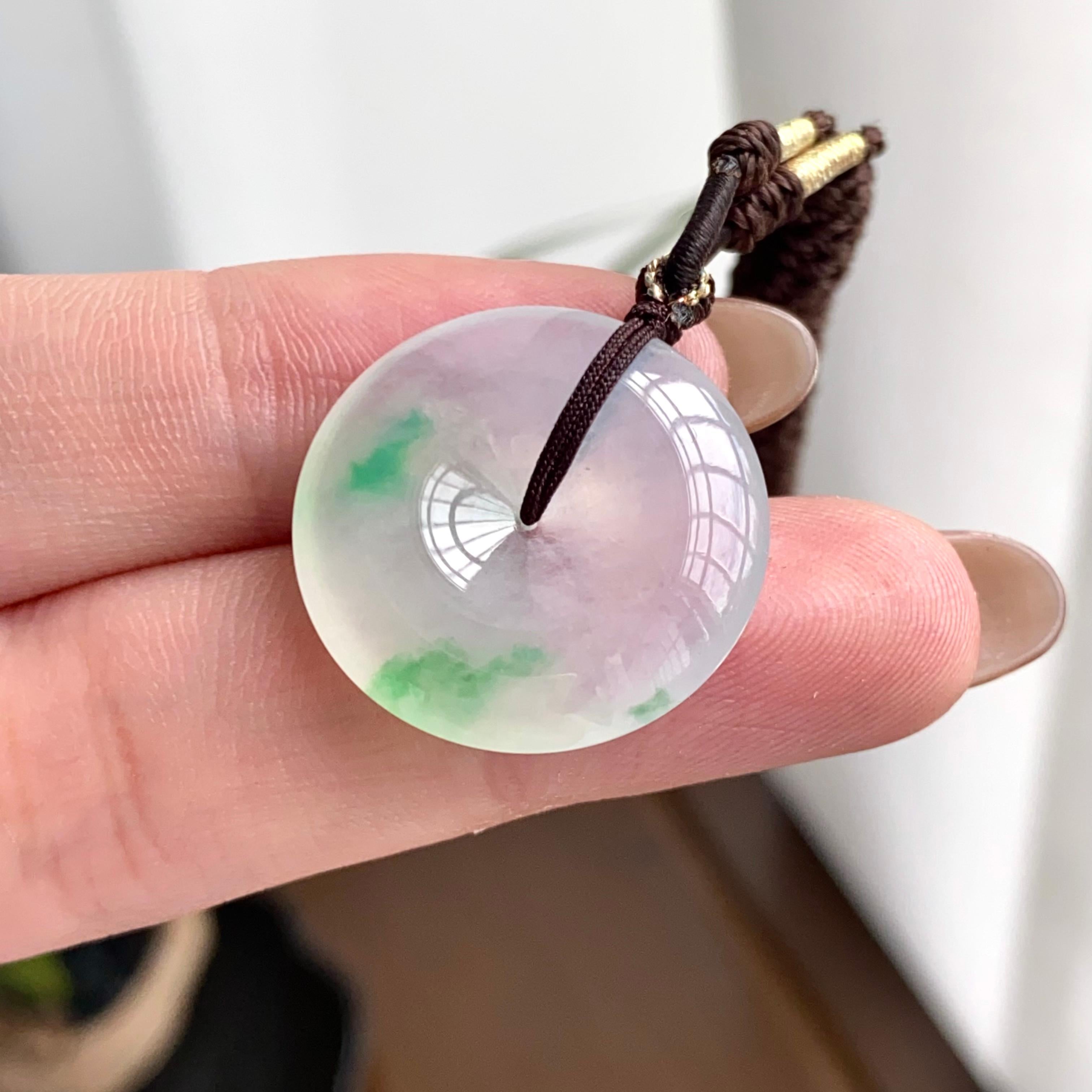 冰种飘花平安扣吊坠（yc262759）