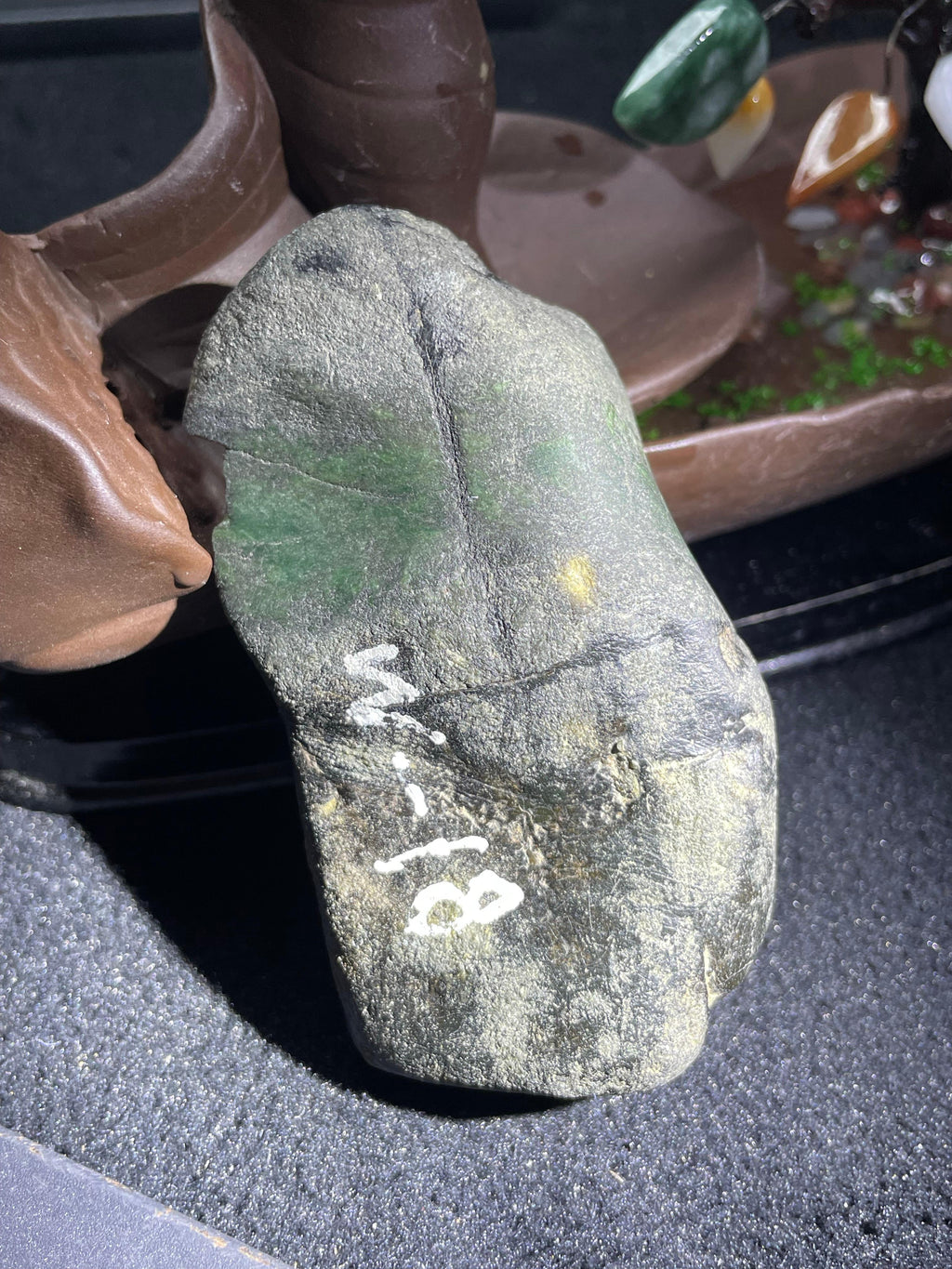 全赌莫湾基蟒带环绕断口色料小精品（yc530703）