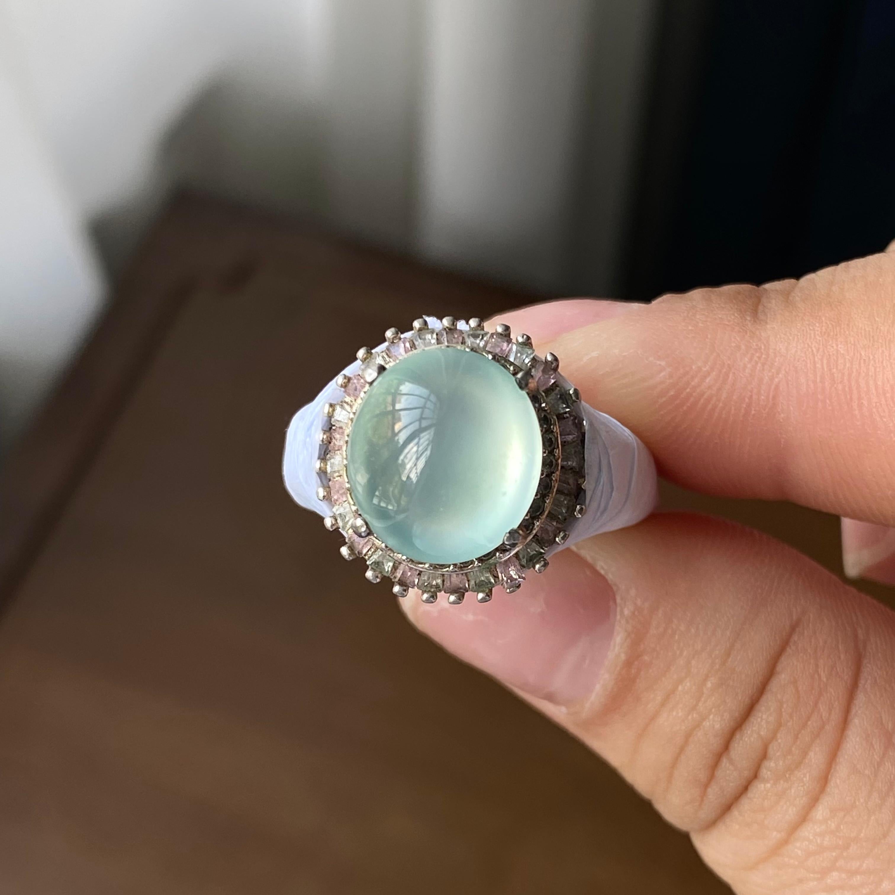 高冰种晴底蛋面裸石（yc303867）