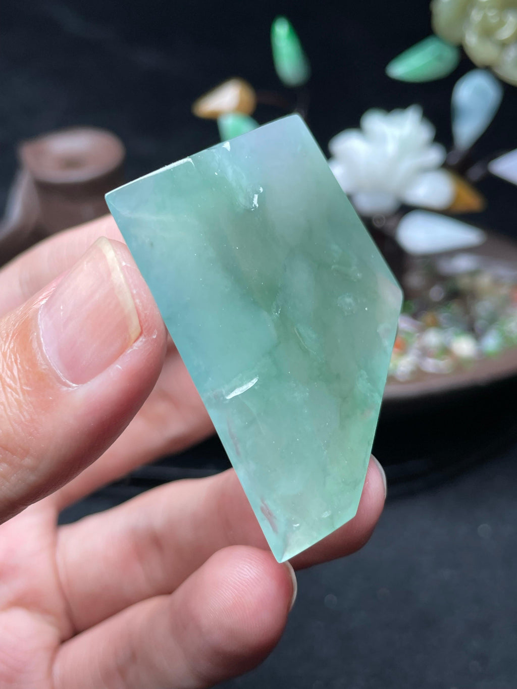冰晴飘花挂件料（yc521749）