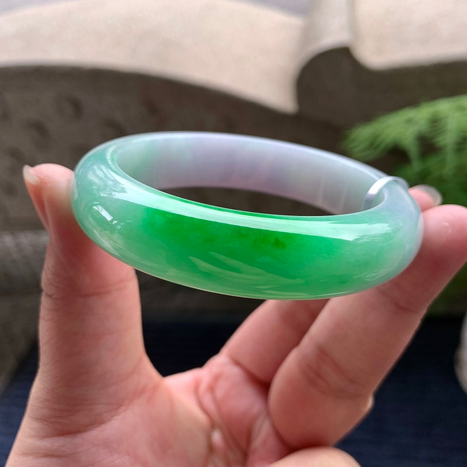 细糯种春彩平安镯（57.6mm）（yc097032）