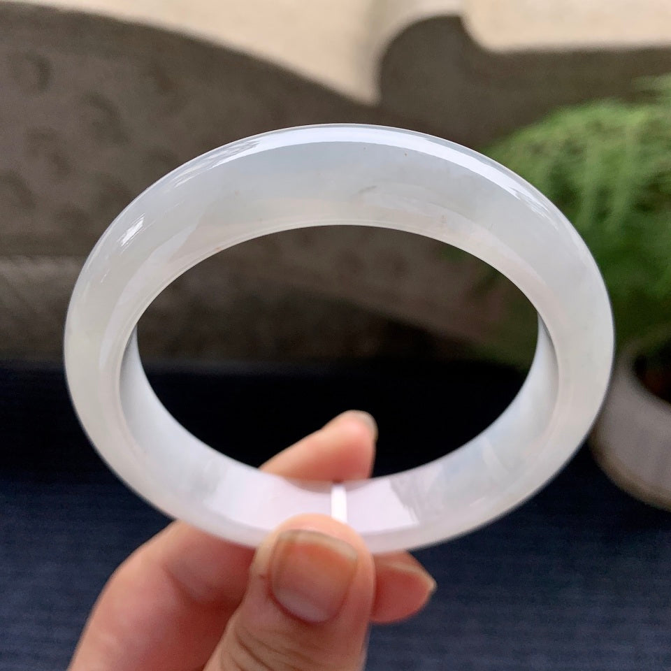细糯种无色平安镯（57.3mm）（yc088754）