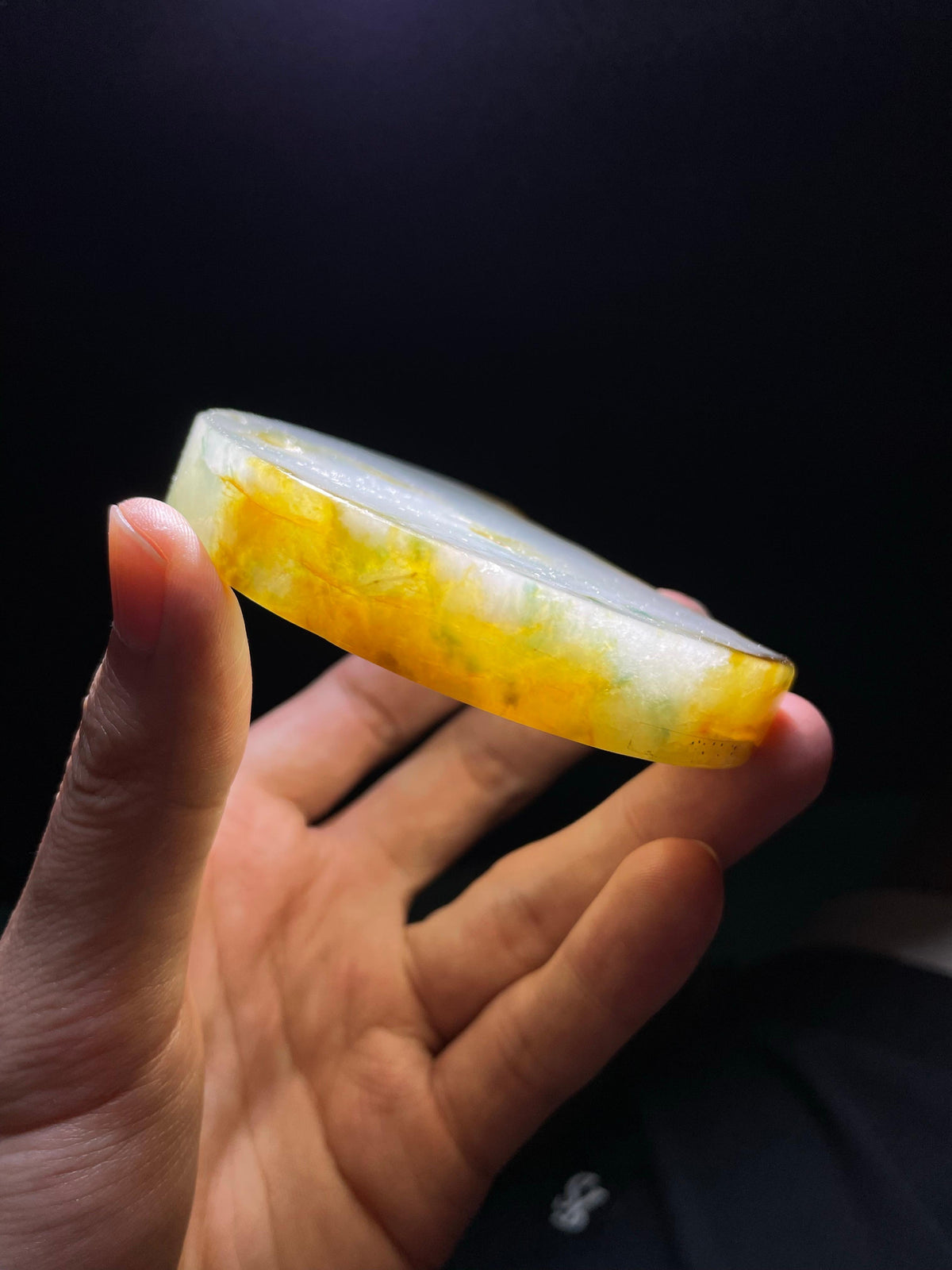 黄翡飘花牌子料（yc709566）