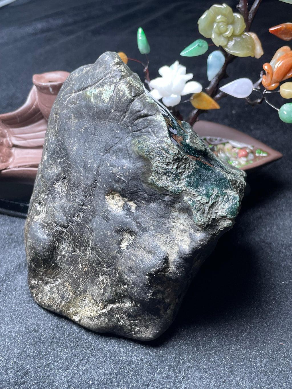 极品南齐脱沙开窗雪花棉蓝墨（yc499707）