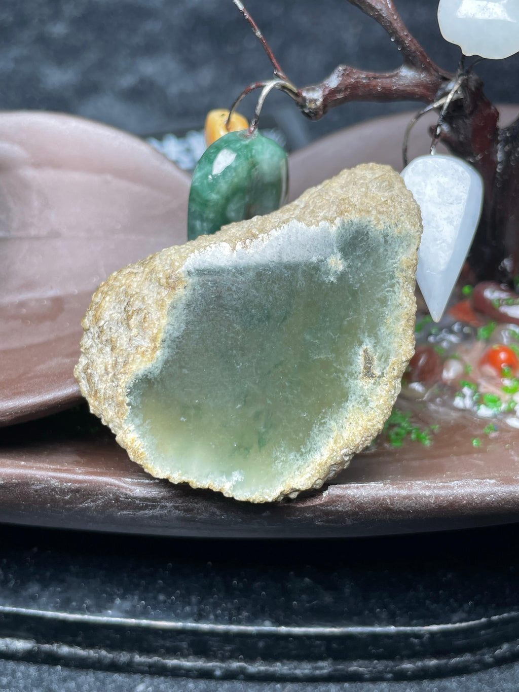 莫西沙冰底飘花小挂件料（yc533411）