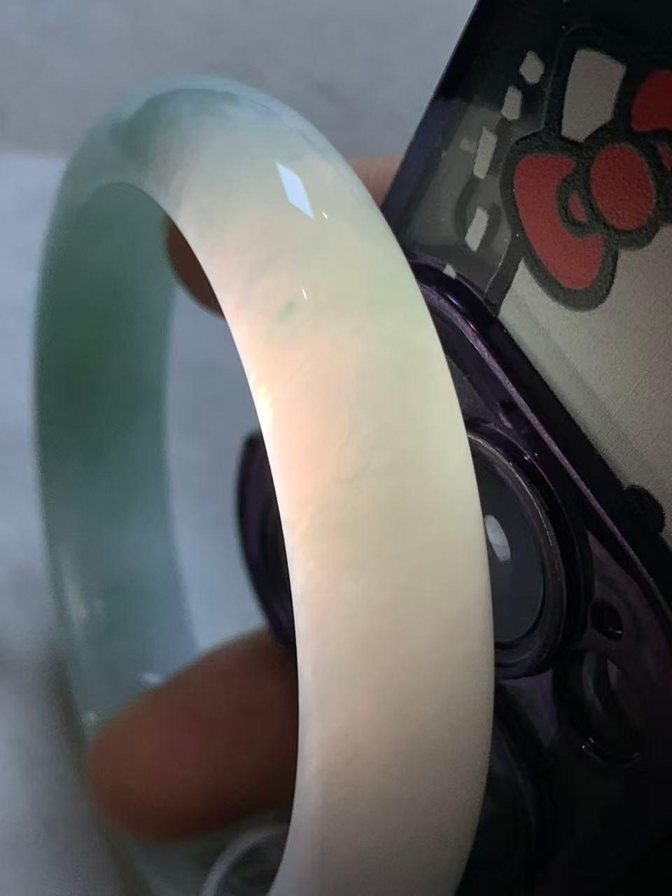细糯种晴底平安镯（57.7mm）（yc280881）