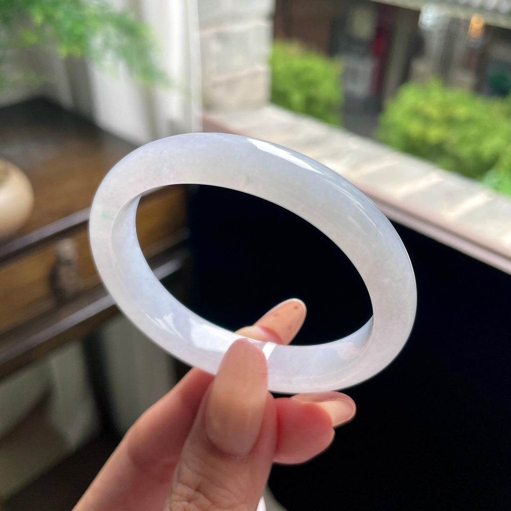 细糯种白月光飘绿贵妃 52圈 天然缅甸A货翡翠（yc696410）