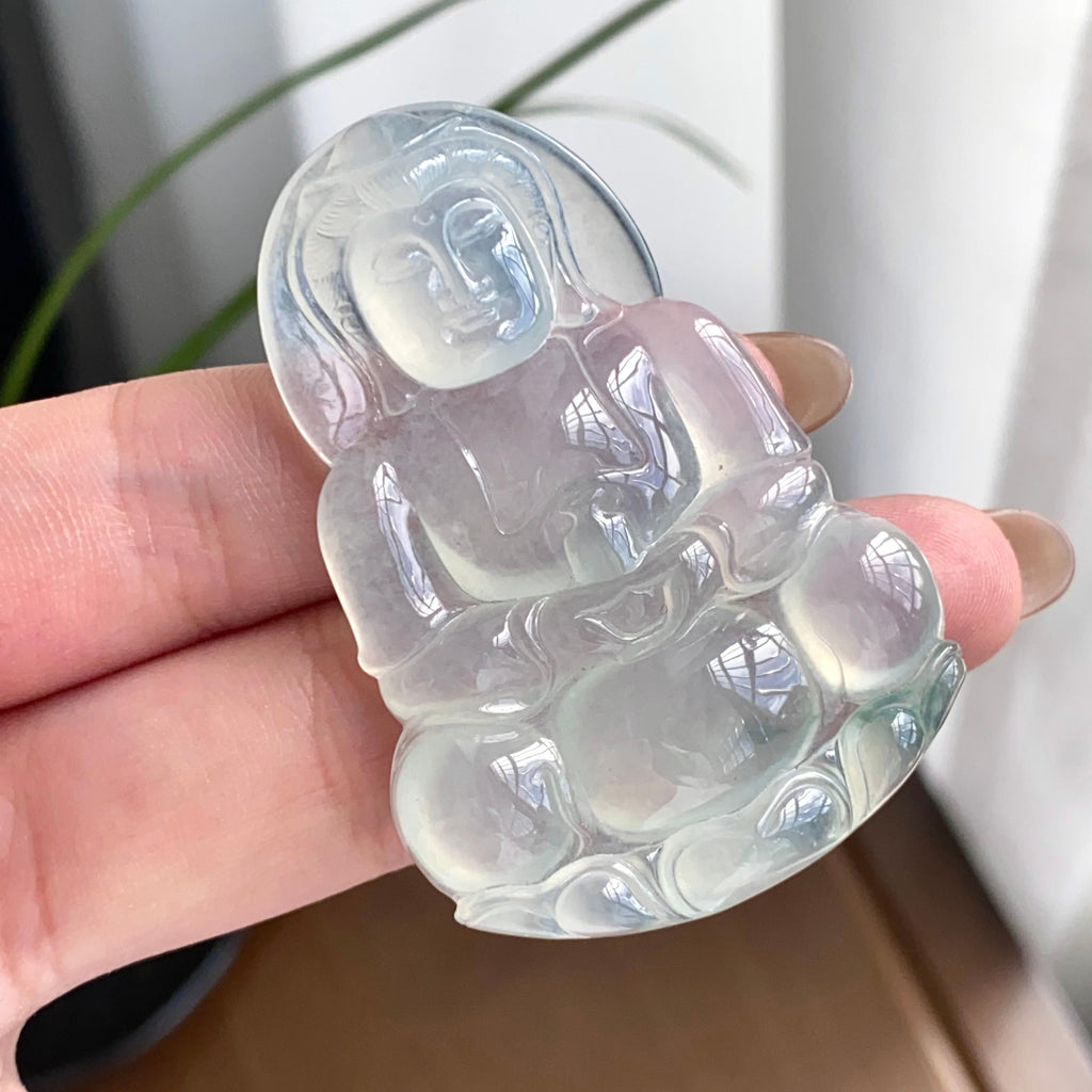 冰种飘花观音吊坠（yc262754）