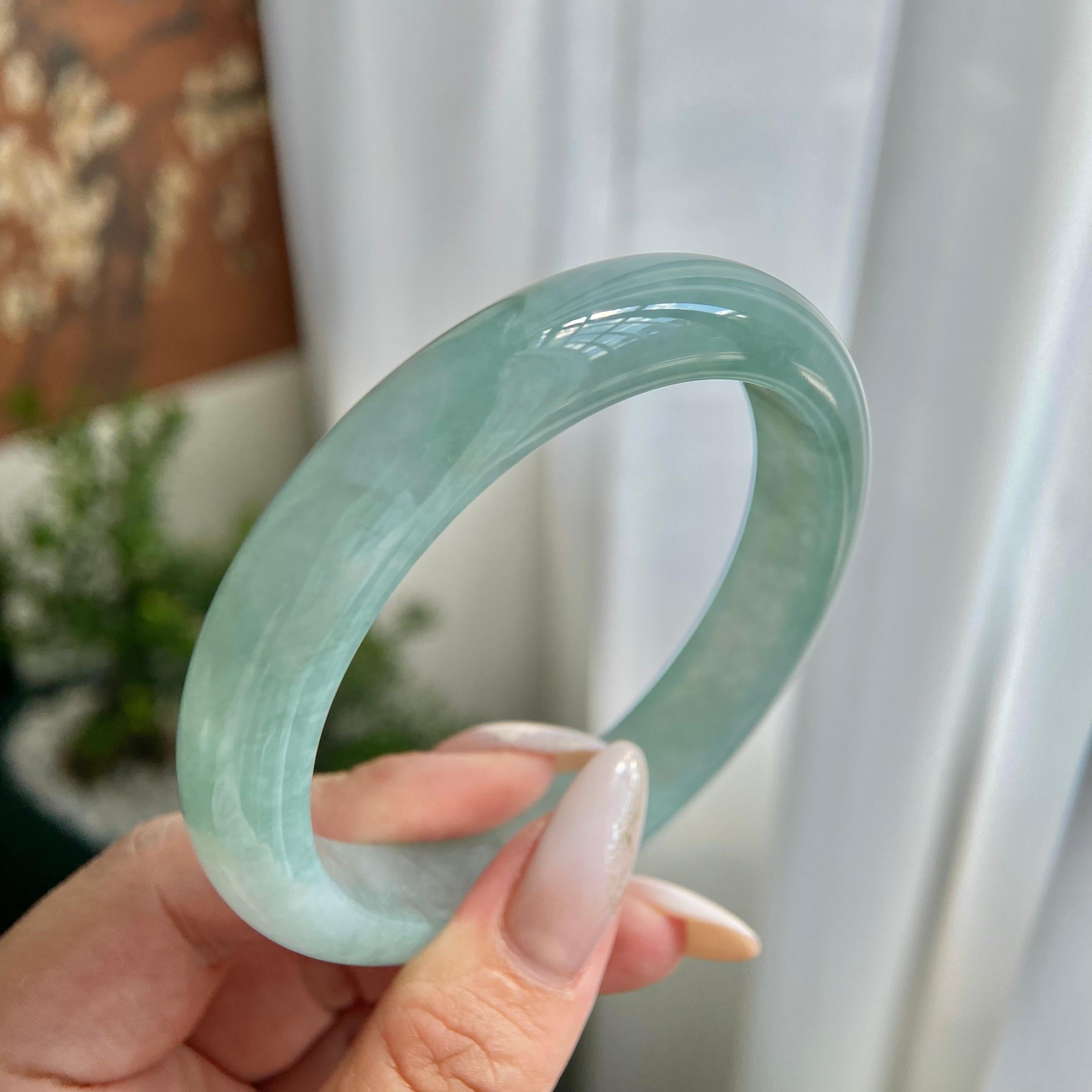 糯冰种晴底平安镯（60圈）（yc209997）