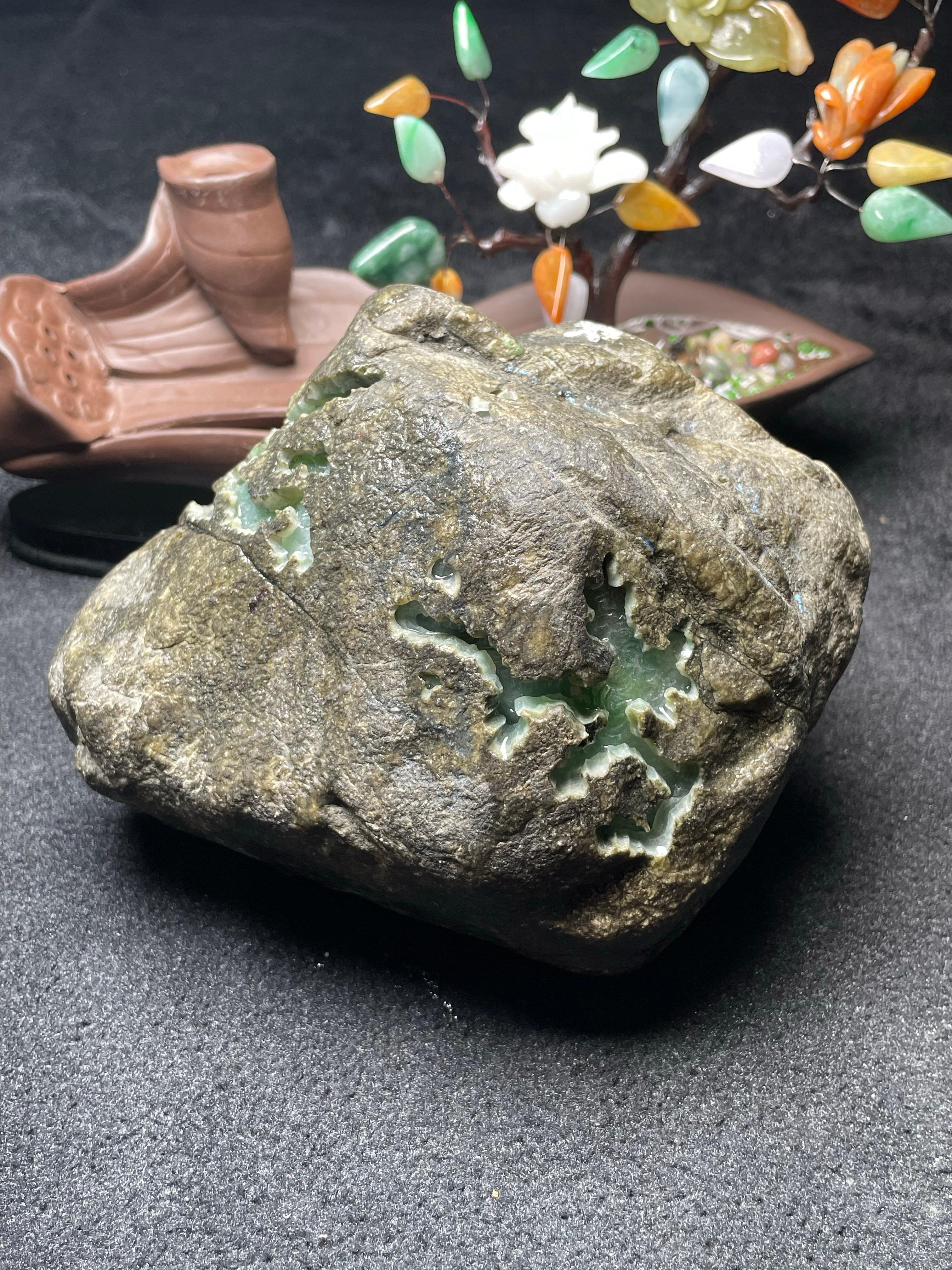 莫西沙冰底开窗三彩（yc504731）