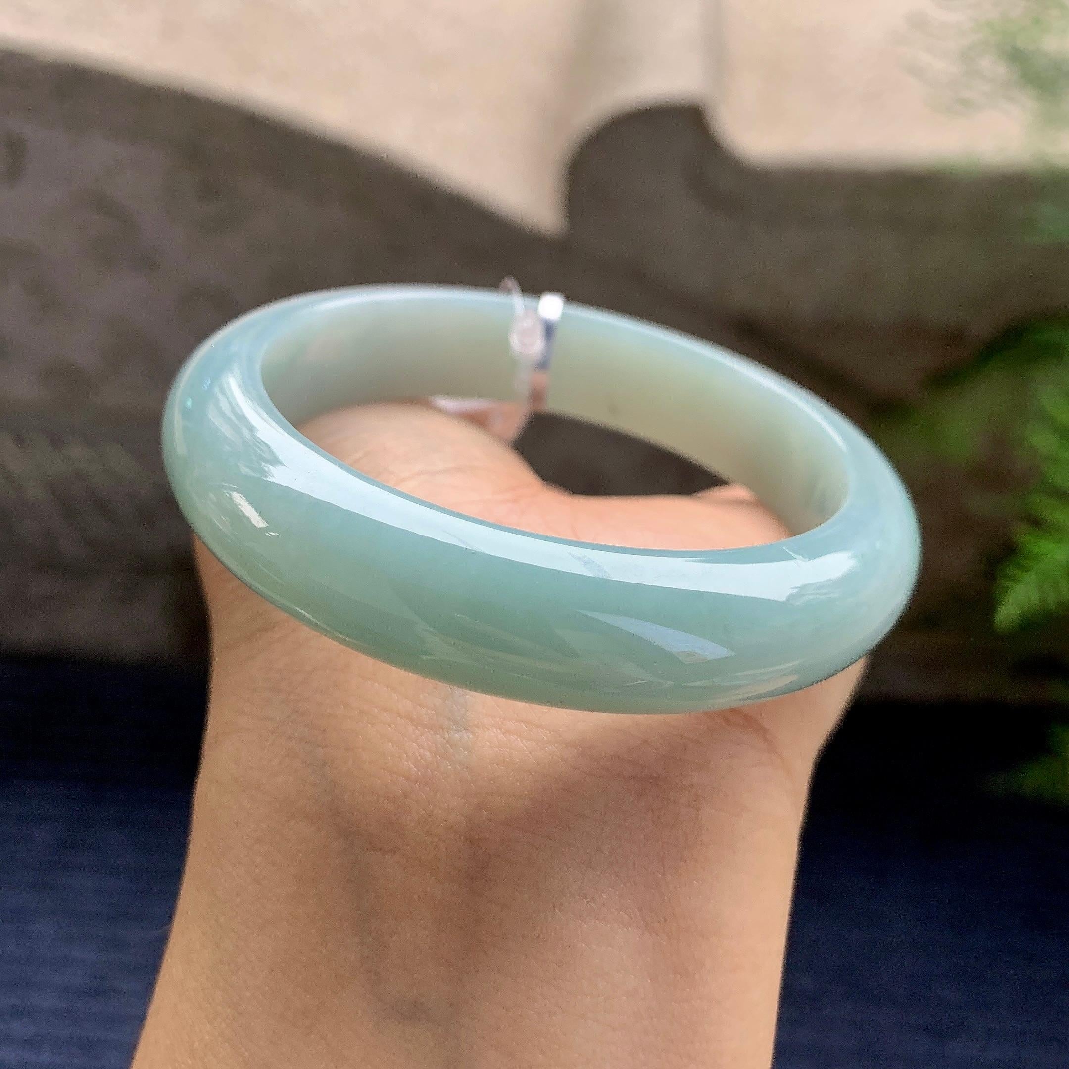 细糯种晴底平安镯（53.3mm）（yc280879）