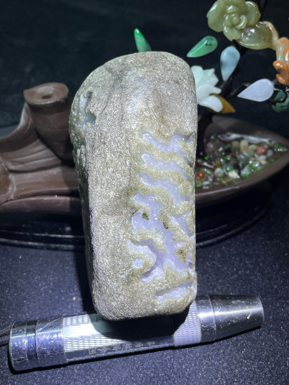 后江淡紫飘色开窗料（yc707279）