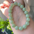 糯冰种湖水绿单圈手串（18颗）（yc203055）