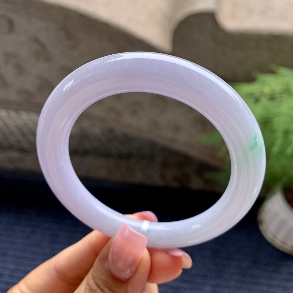 糯种春带彩圆条手镯（53mm）（yc092171）