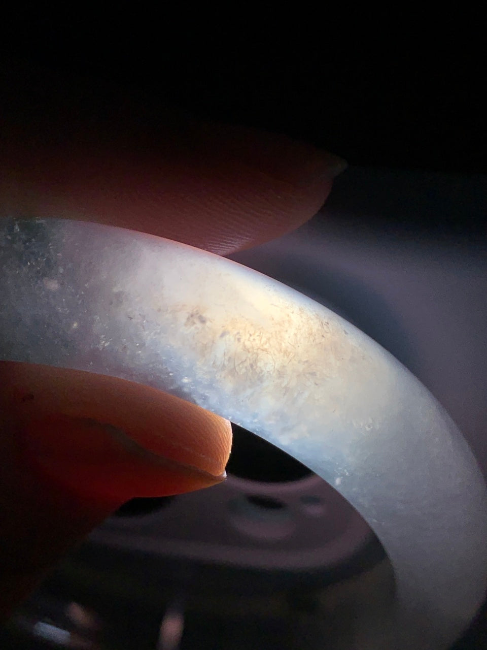 高冰种飘花平安镯（57.6mm）（yc167754）