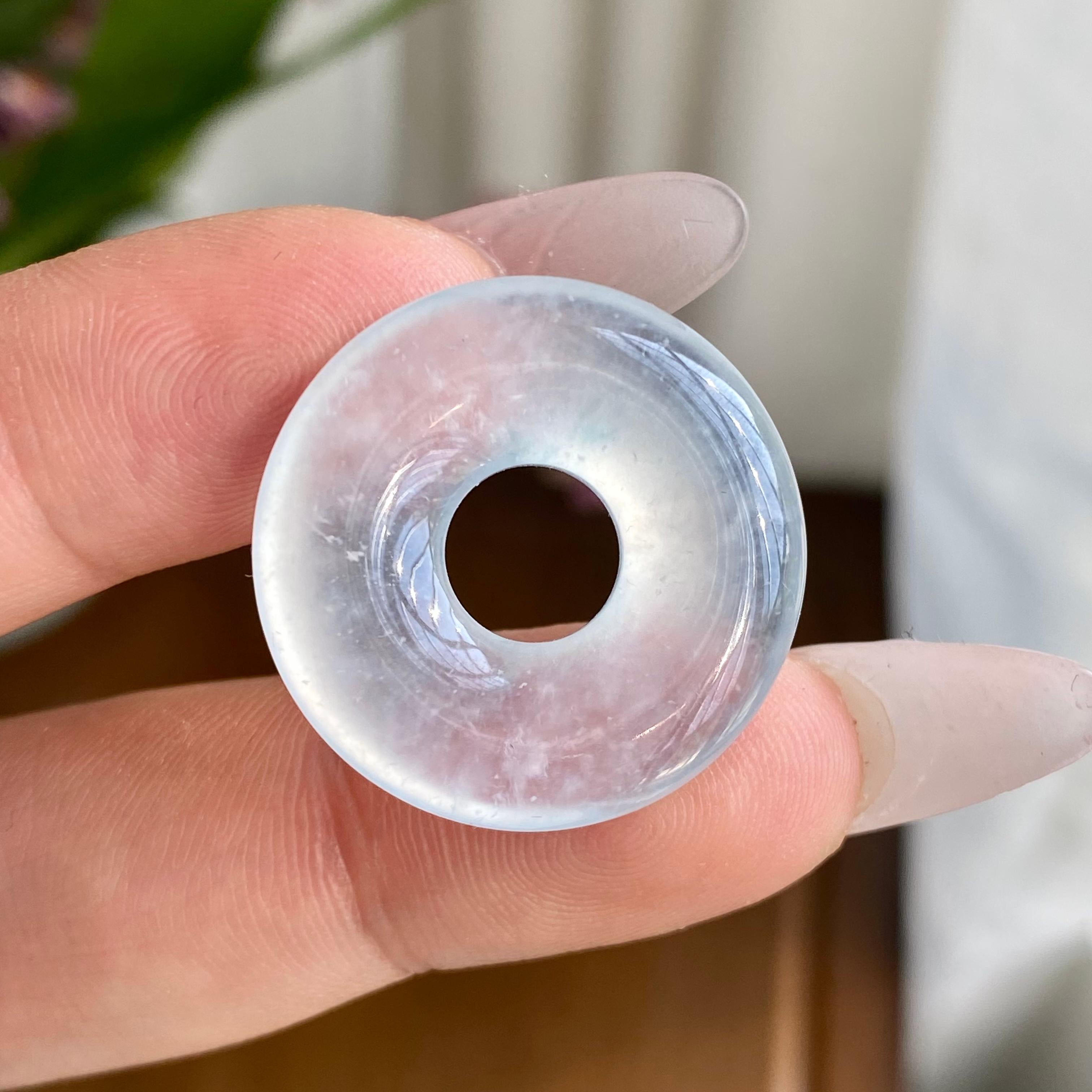 高冰种晴底平安扣吊坠（yc300257）