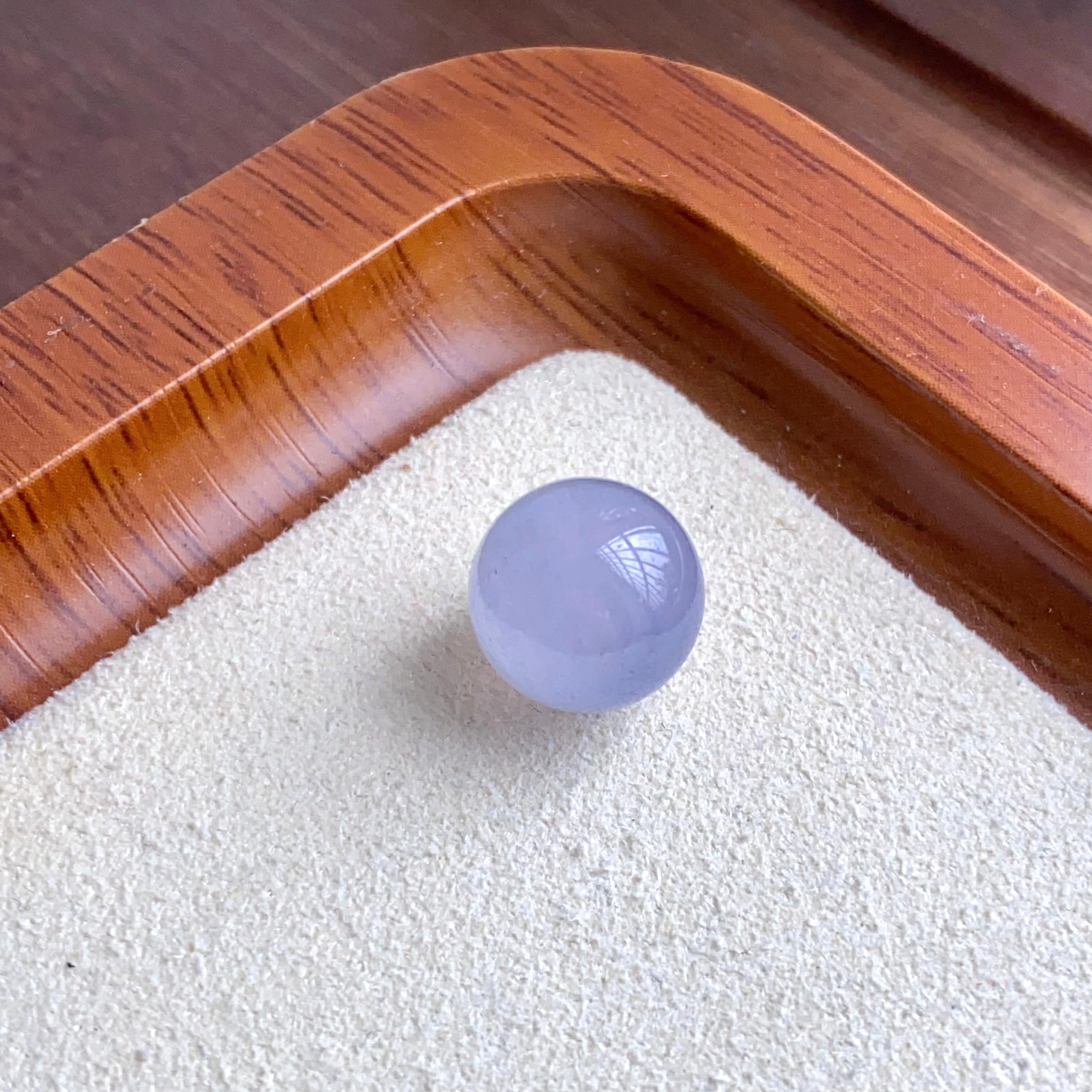 冰种紫罗兰单珠（yc260842）