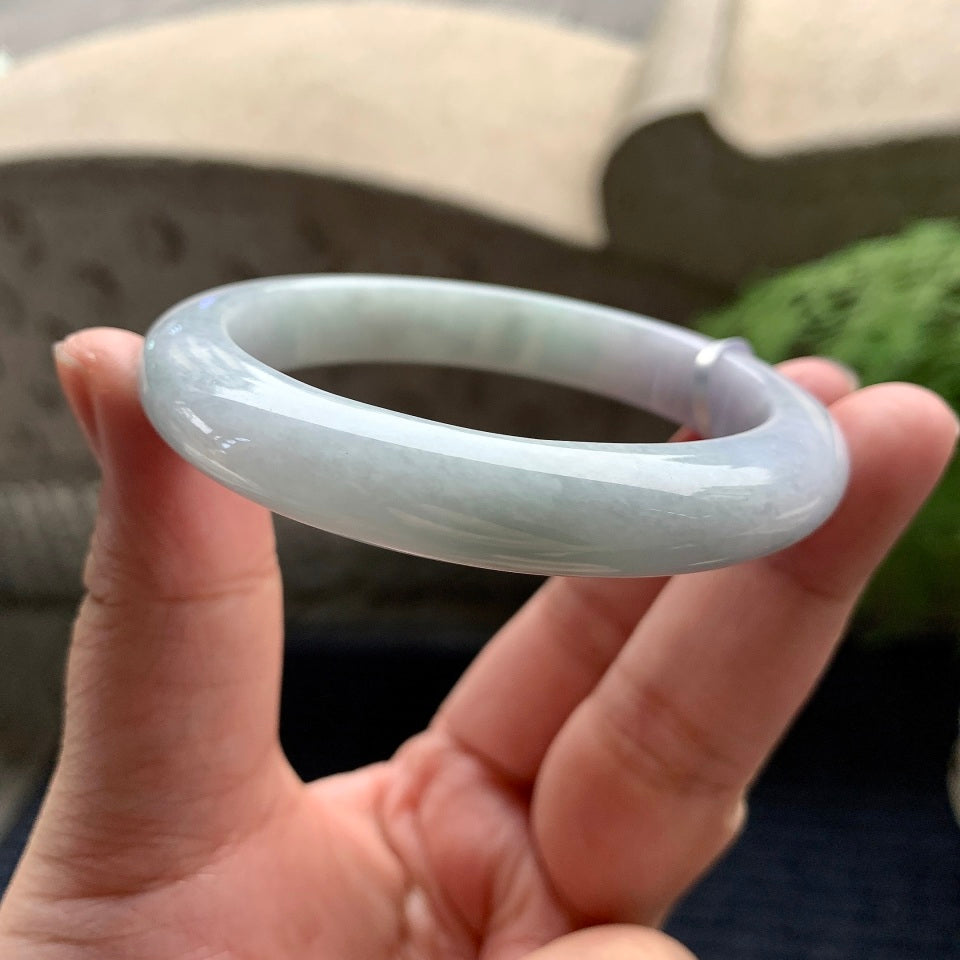 糯种淡春彩平安镯（56.7mm）（yc093445）