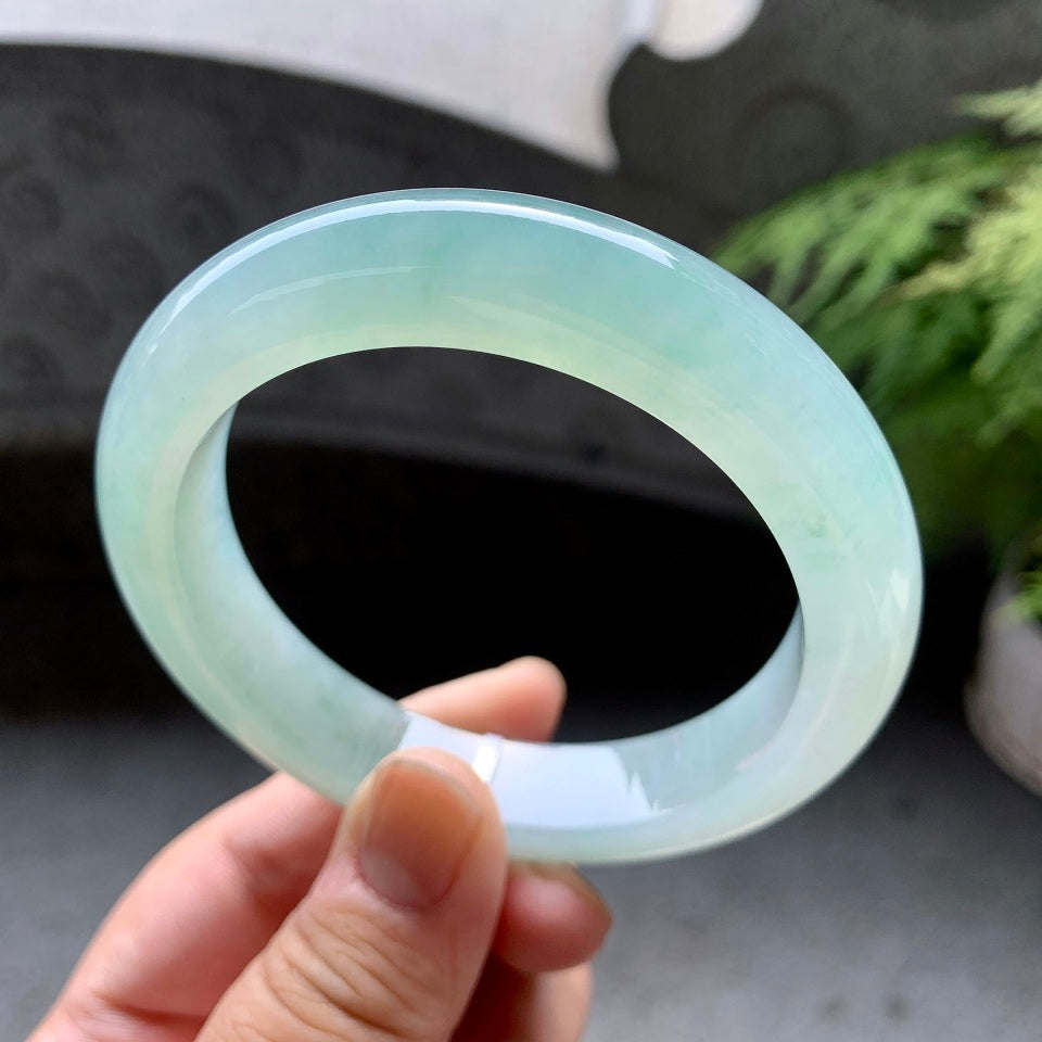 糯冰种晴水平安镯（59.6mm）（yc098117）