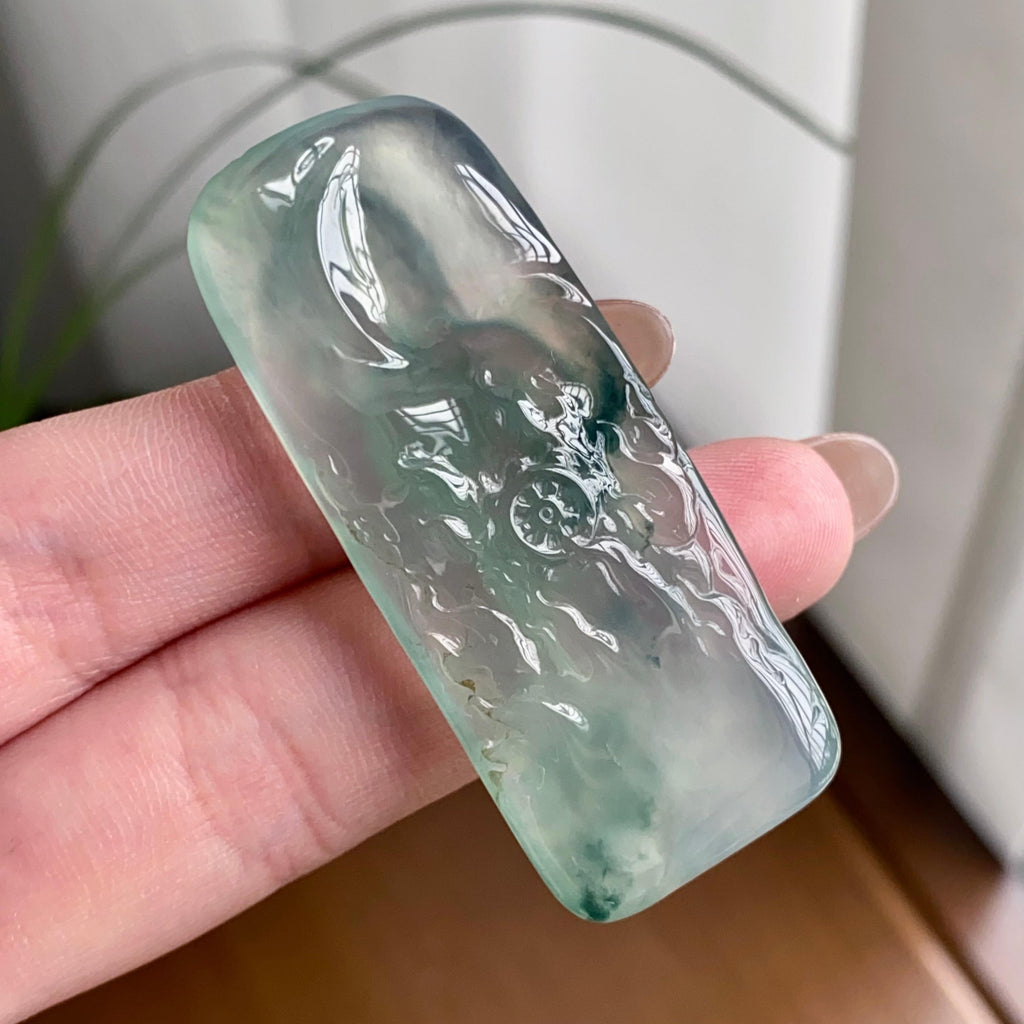 冰种飘花度母吊坠（yc260837）