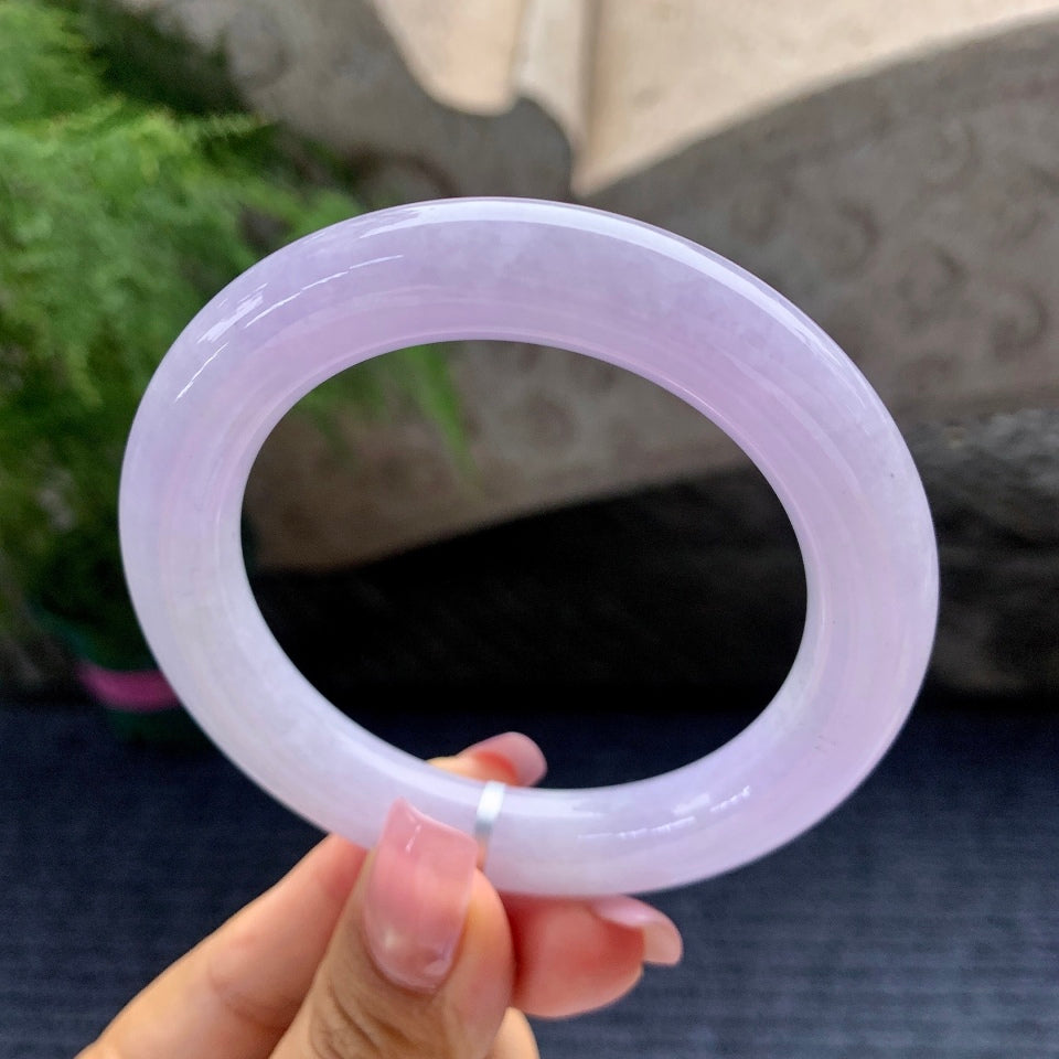 细糯种紫罗兰圆条手镯（56.3mm）（yc097097）