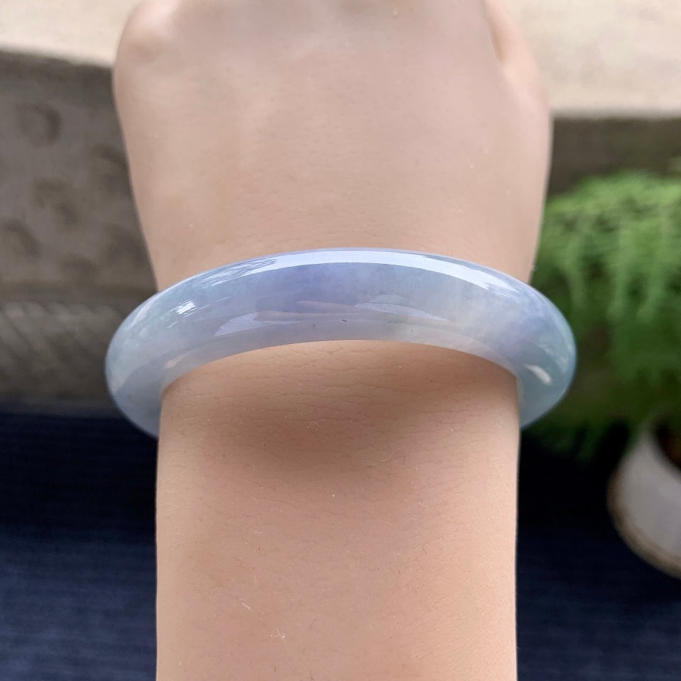 细糯种紫罗兰平安镯（52.3mm）（yc088757）
