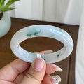 糯冰种飘花手镯（53圈）（yc298421）