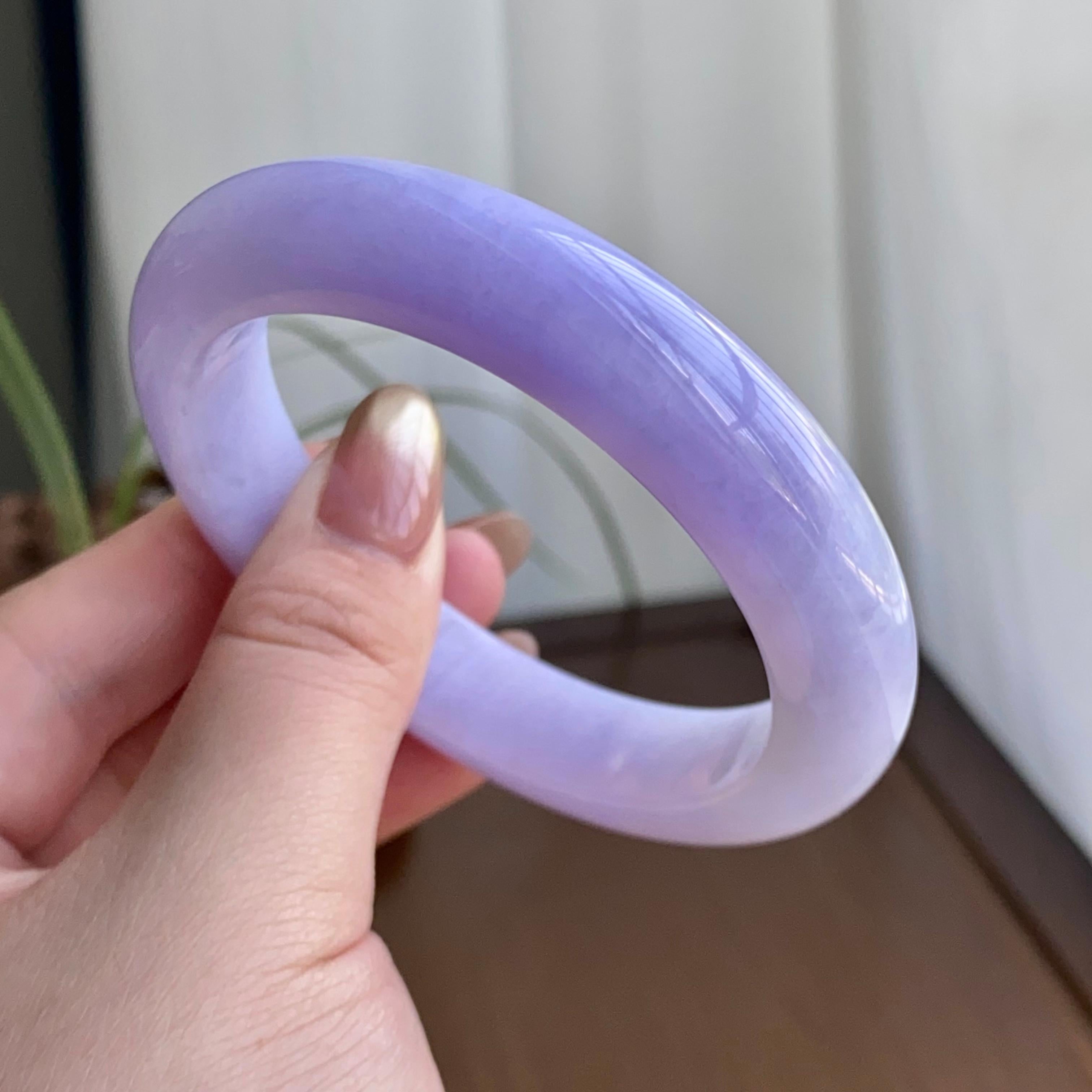 细糯种紫罗兰平安镯（56圈）（yc259119）