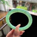 糯冰种满绿圆条美人条 54圈 天然缅甸A货翡翠（yc696429）