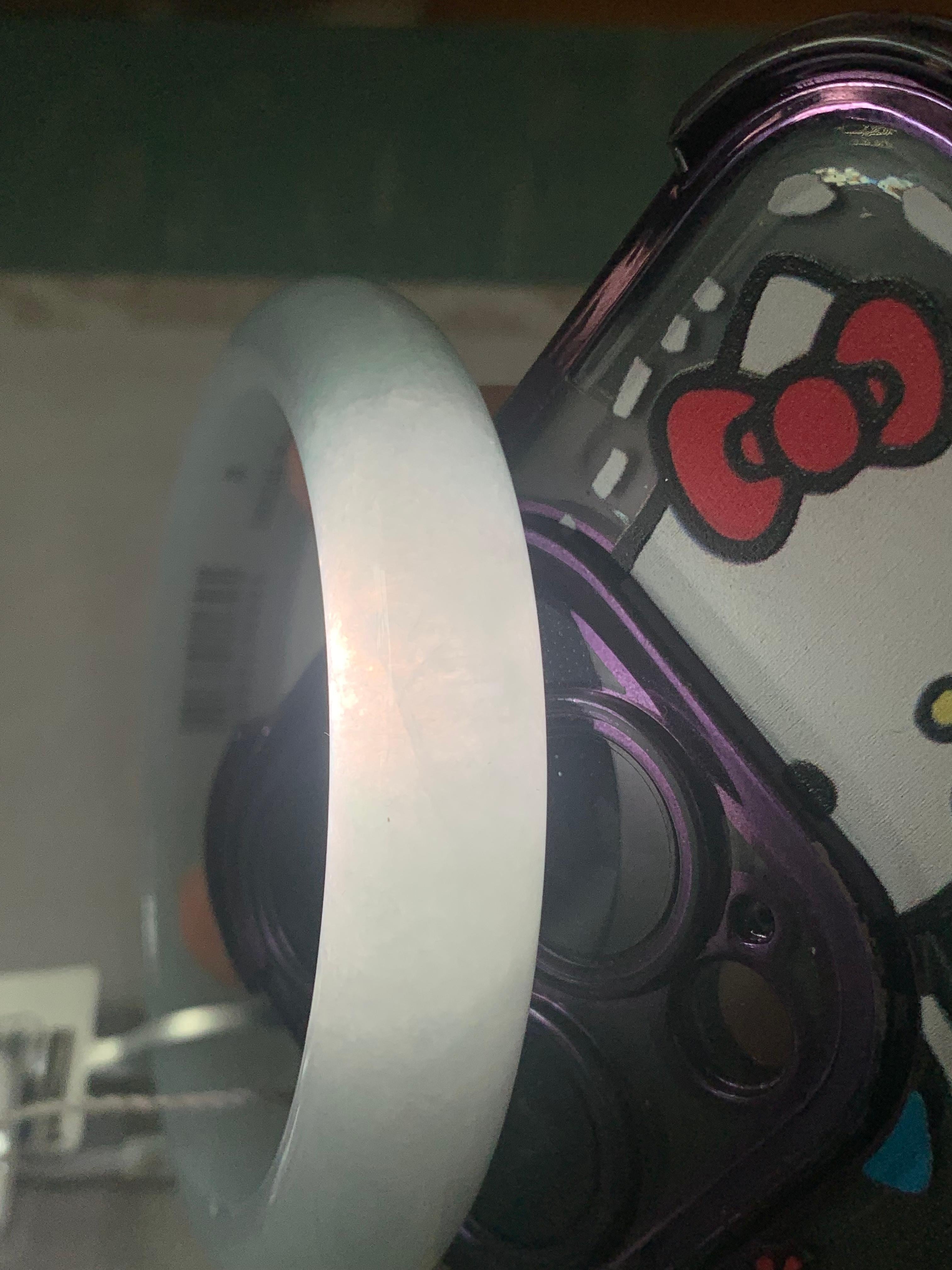 细糯种淡晴底平安镯（56mm）（yc275329）