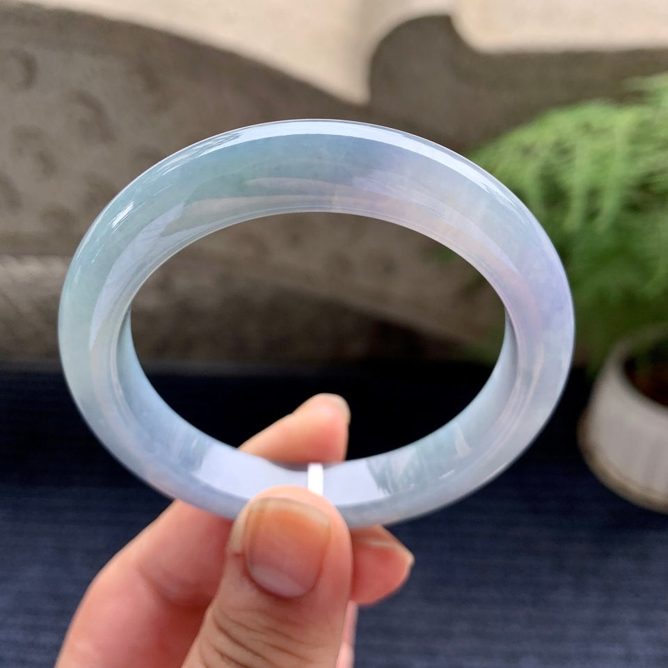 细糯种紫罗兰平安镯（52.3mm）（yc088757）