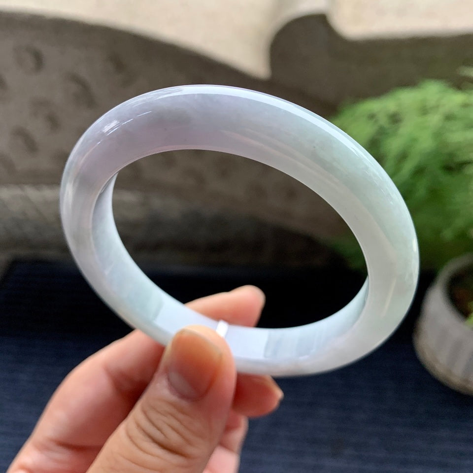 糯种淡春彩平安镯（56.7mm）（yc093445）