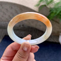 细糯种红翡贵妃手镯 54.7圈口 天然缅甸A货翡翠（yc703302）