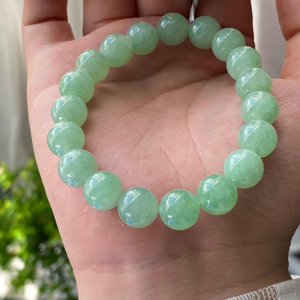 糯冰种晴底单圈手串（19颗）（yc203125）